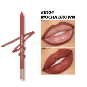 beauty glazed waterproof & long lasting lip liner mocha brown b104