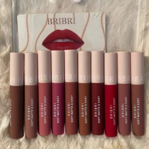 bribri soft matte & easy lipstick set 10pcs